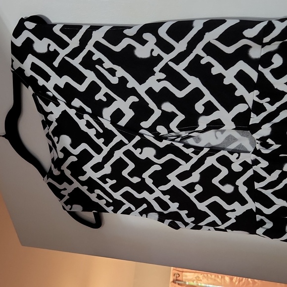 French Connection Geometric Print Maci  Dress UK size 16 - Picture 3 of 4